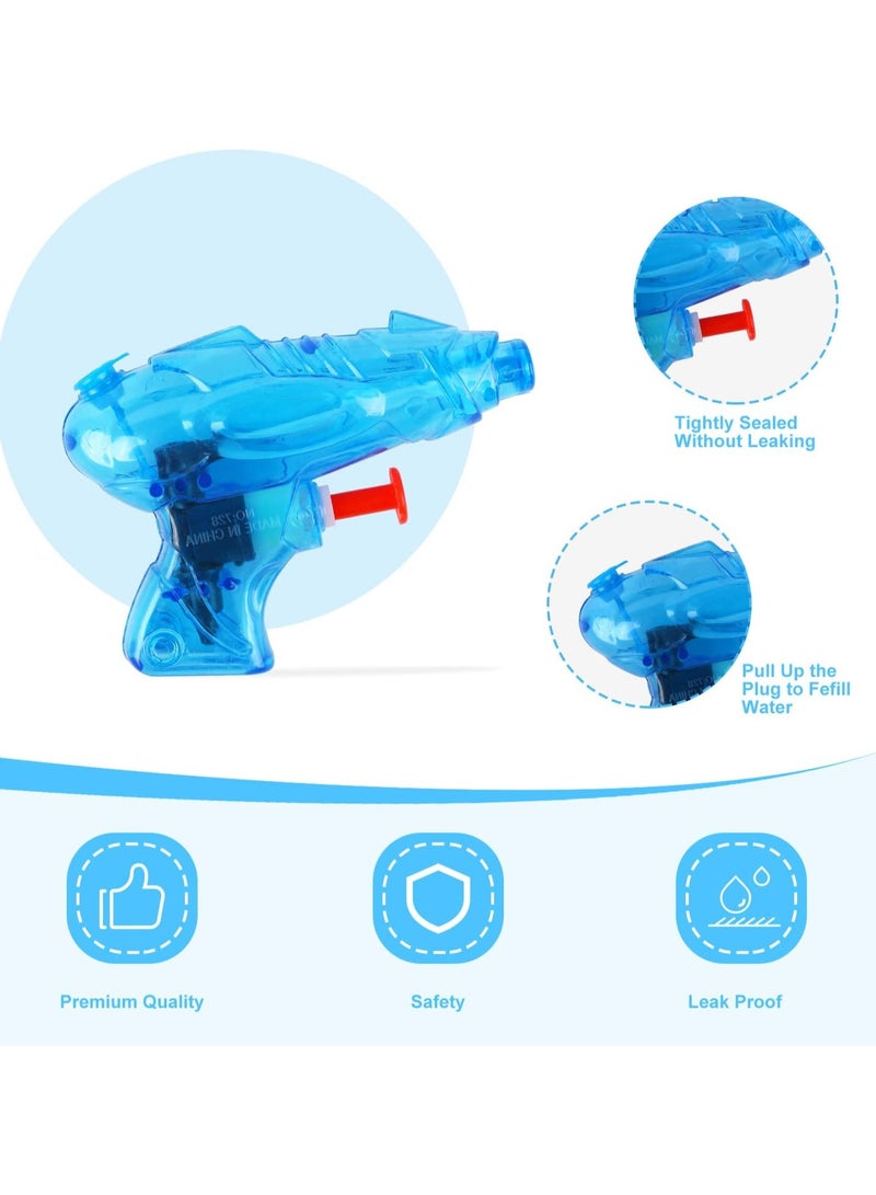 Jorunb Small Water Guns for Kids, 5pc Mini Water Squirt Gun Bulk Pistol Soaker Beach Toy for Swimming Pool Party Favors for Toddlers Age 3-5 4-8（Random Color） - Image 2
