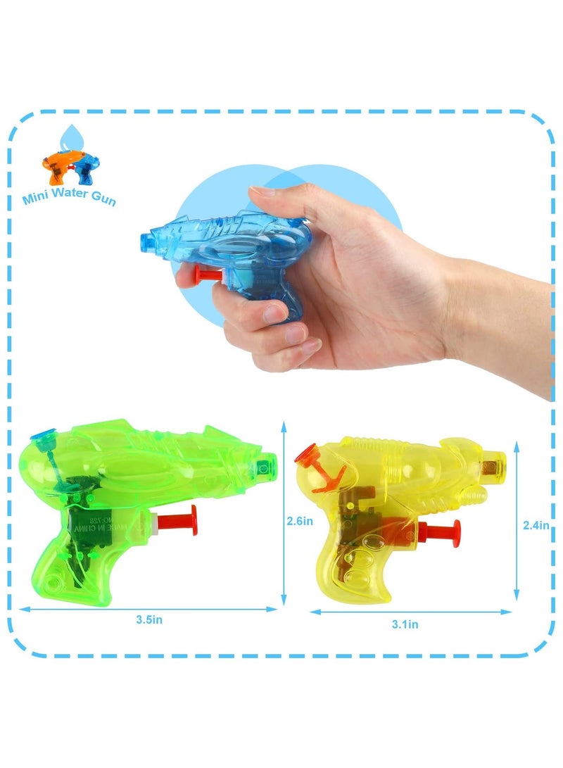 Jorunb Small Water Guns for Kids, 5pc Mini Water Squirt Gun Bulk Pistol Soaker Beach Toy for Swimming Pool Party Favors for Toddlers Age 3-5 4-8（Random Color） - Image 3