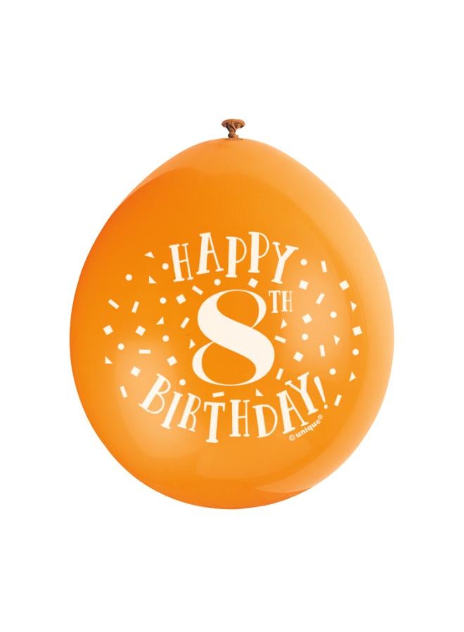 Unique 9" Happy 8Th Birthday Balloons - Image 5