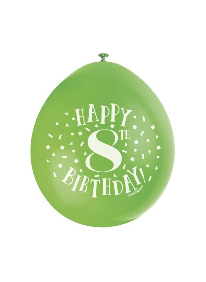 Unique 9" Happy 8Th Birthday Balloons - Image 4
