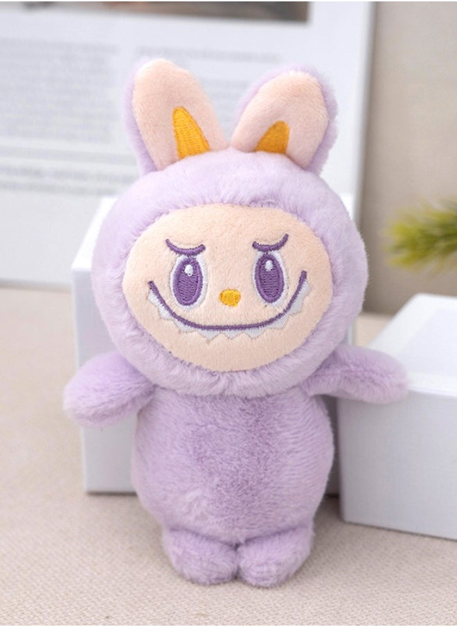 Generic - 15cm Labubu Doll, Labubu Plush Doll, Stuffed Doll Cartoon Premium Soft Plush Figure Toy for Ages 3 & Up, Purple - Image 1