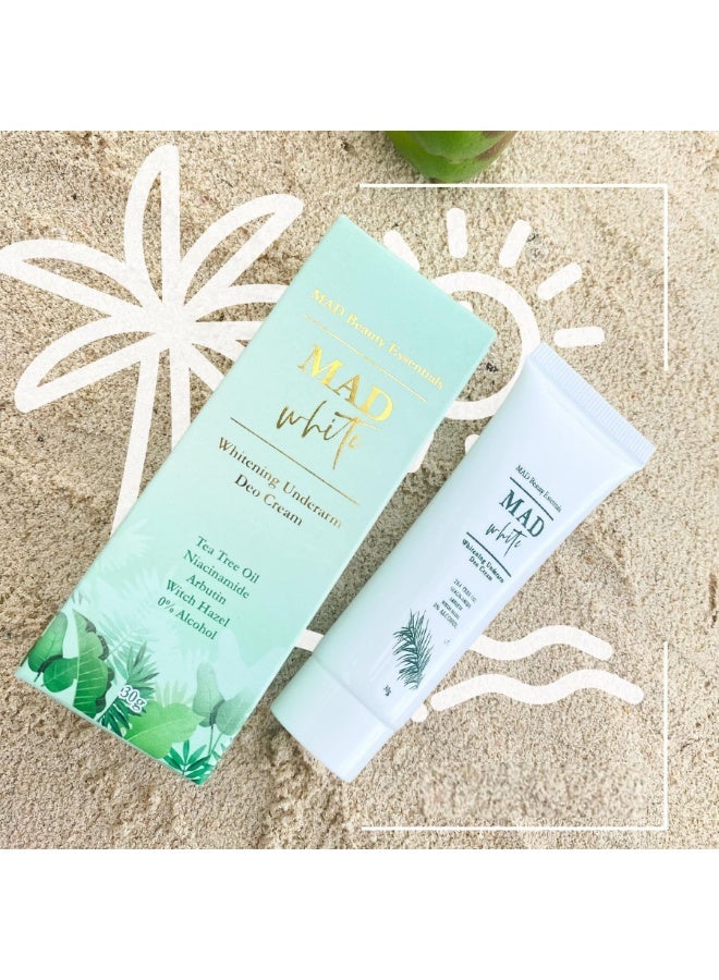 Mad Beauty MAD whitening underarm deo cream 30g - Image 2