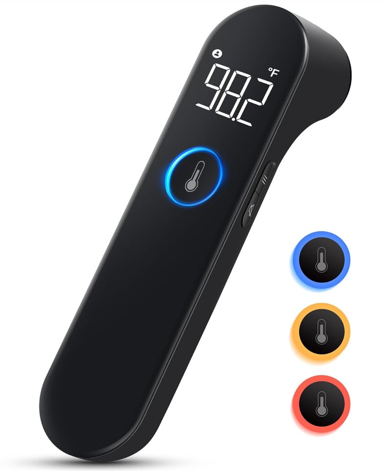 Viproud No-Touch Forehead Thermometer for Adults and Kids, Fast Accurate Baby Thermometer with Fever Alarm & Mute Mode, FSA HSA Eligible - Take Quick Temperature Easily - Image 1