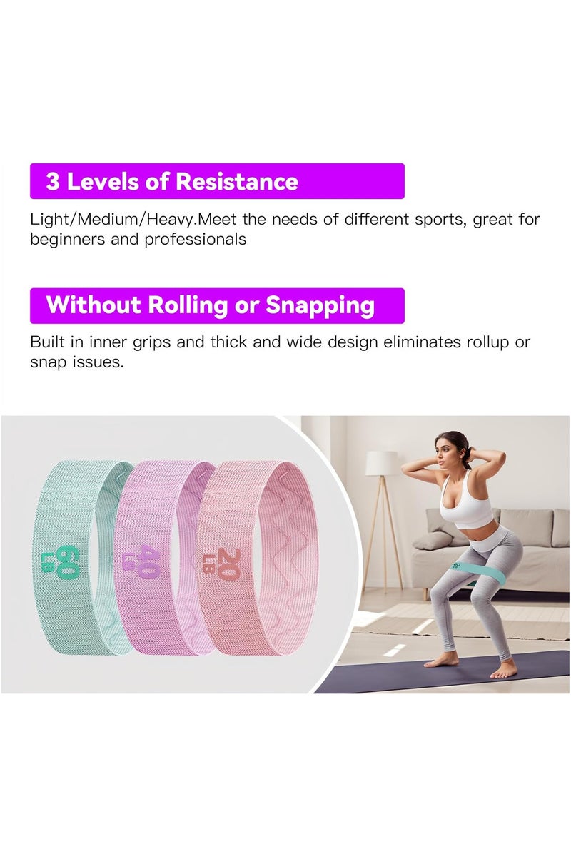 INSIJAM 3PCS Resistance Bands for Exercise Exercise band for Sport Workout Elastic band Non Slip Stretching Bands - Image 3