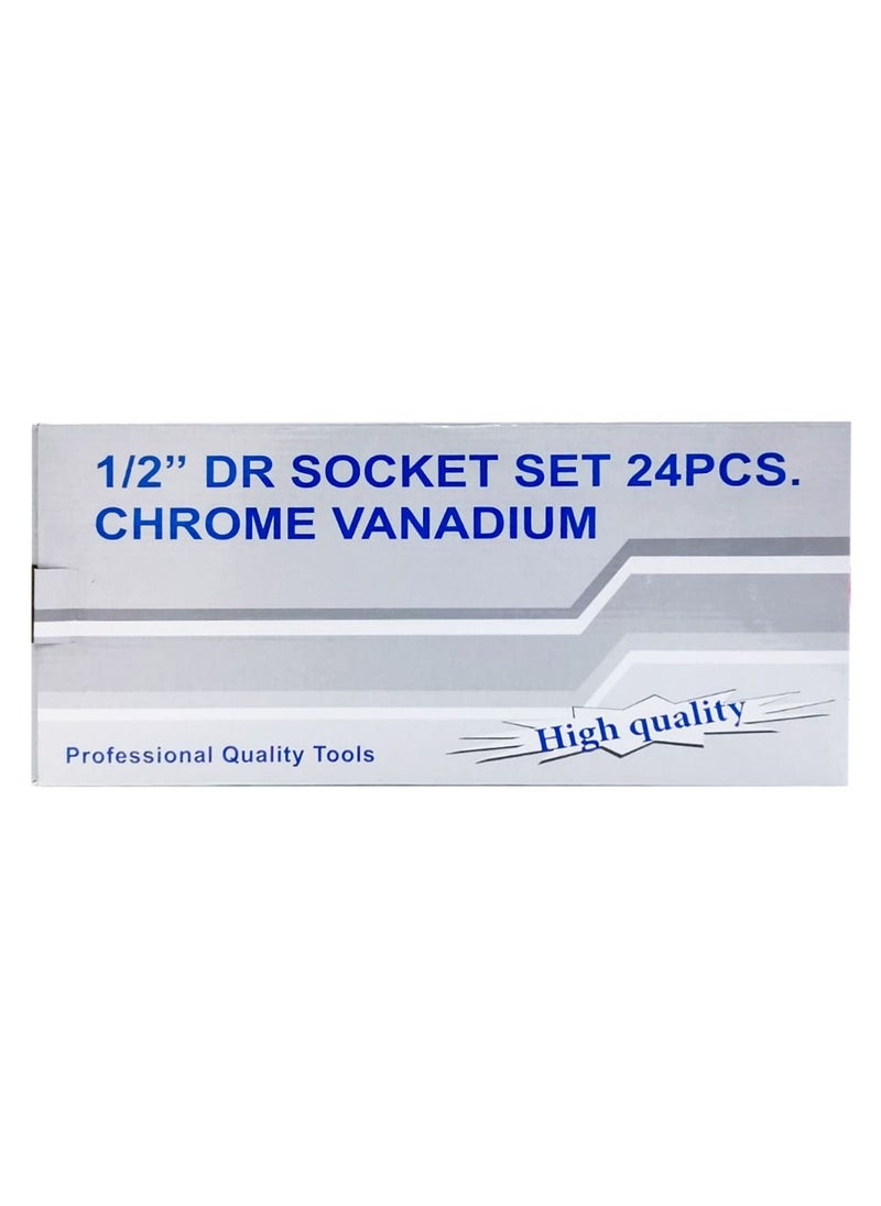 Generic - Dr. Socket Premium Quality 1/2  Tool Set for industry ,Workshop,  Mechanic. Chrome with Steel. - Image 1