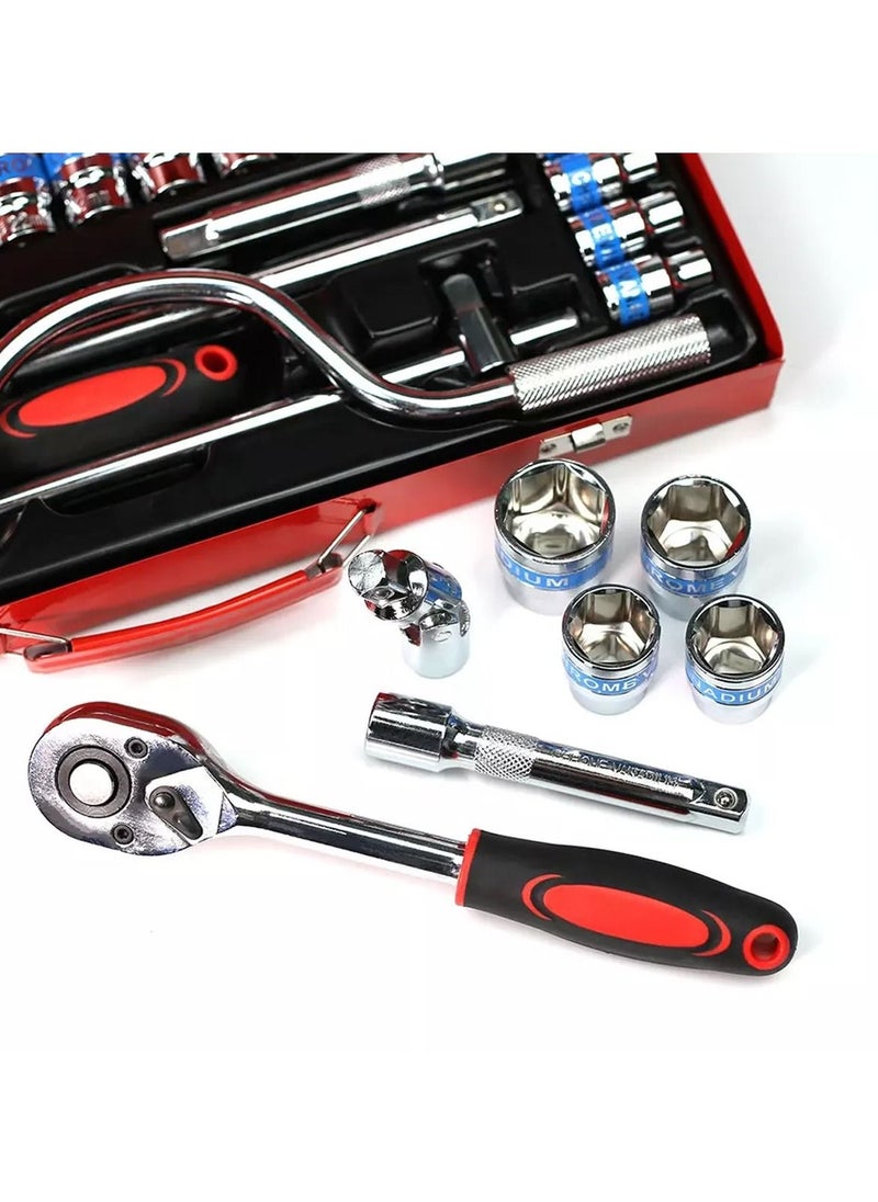 Generic - Dr. Socket Premium Quality 1/2  Tool Set for industry ,Workshop,  Mechanic. Chrome with Steel. - Image 1