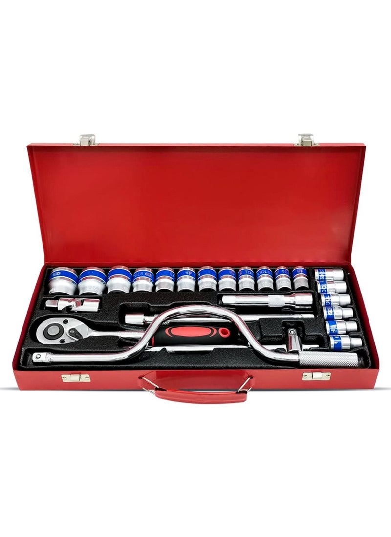 Generic - Dr. Socket Premium Quality 1/2  Tool Set for industry ,Workshop,  Mechanic. Chrome with Steel. - Image 1