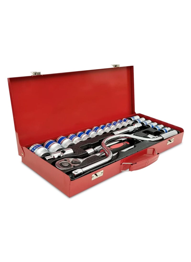 Generic - Dr. Socket Premium Quality 1/2  Tool Set for industry ,Workshop,  Mechanic. Chrome with Steel. - Image 1