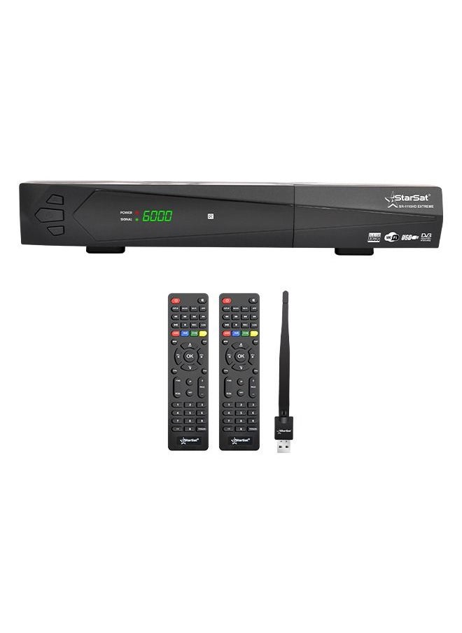 StarSat - StarSat SR-1110HD Extreme Full HD, 2xUSB, HDMI, 5000 Channels, EPG, MPEG4, Blind Scan, YouTube, PVR, DVBS2, 2xRemote including WiFi antenna - Image 1