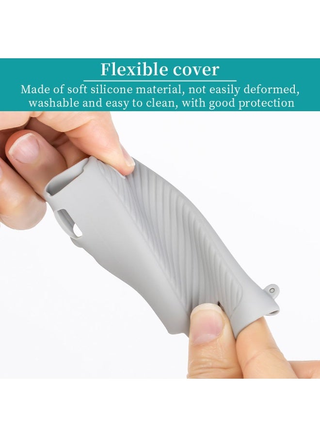 6-Piece Complete Protection Set for OSMO Pocket 3 Camera, Grey, Shockproof Flexible Silicone, Pocket 3 Protective Case - Image 4