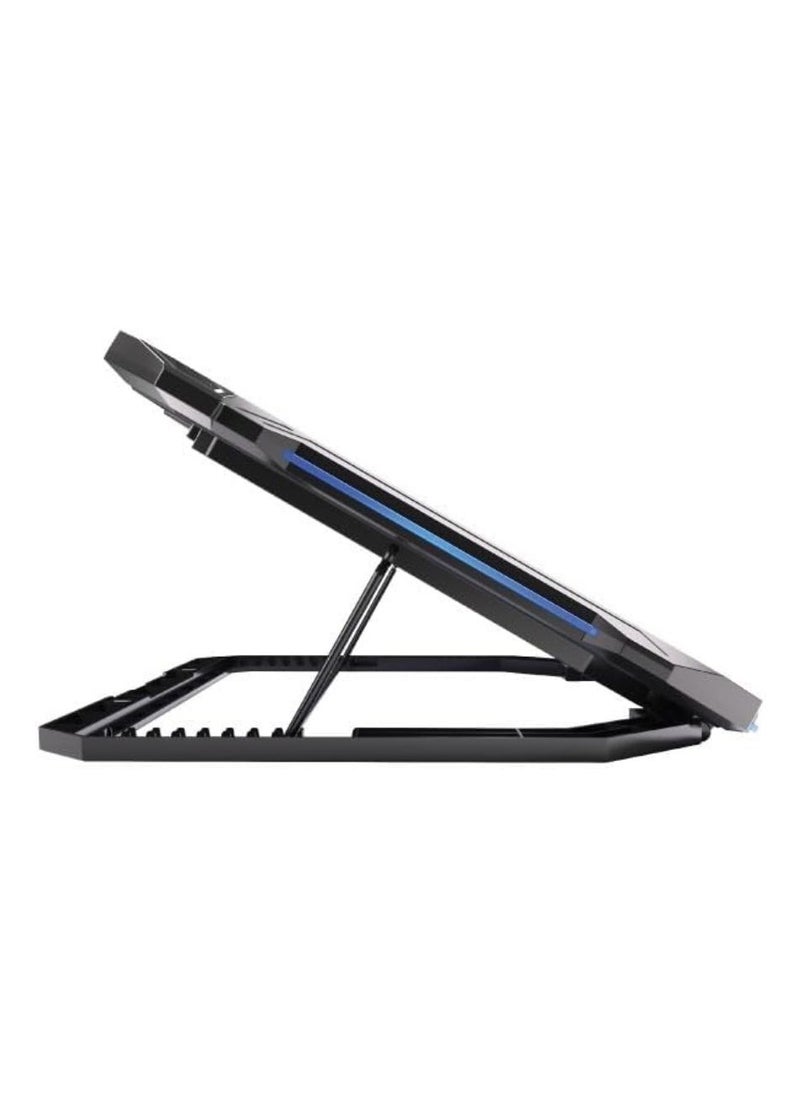 NCTS NCTS-C217 Notebook Cooler - High quality 2 fans with up to 1800 RPM, adjustable height, beautiful lighting  - Image 4
