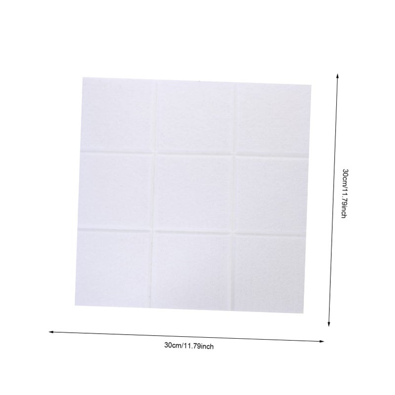 White Felt Bulletin Board For Wall Artwork Reminder Announcements Easy Adhesive Installation Soundproof Corkboard - Image 3