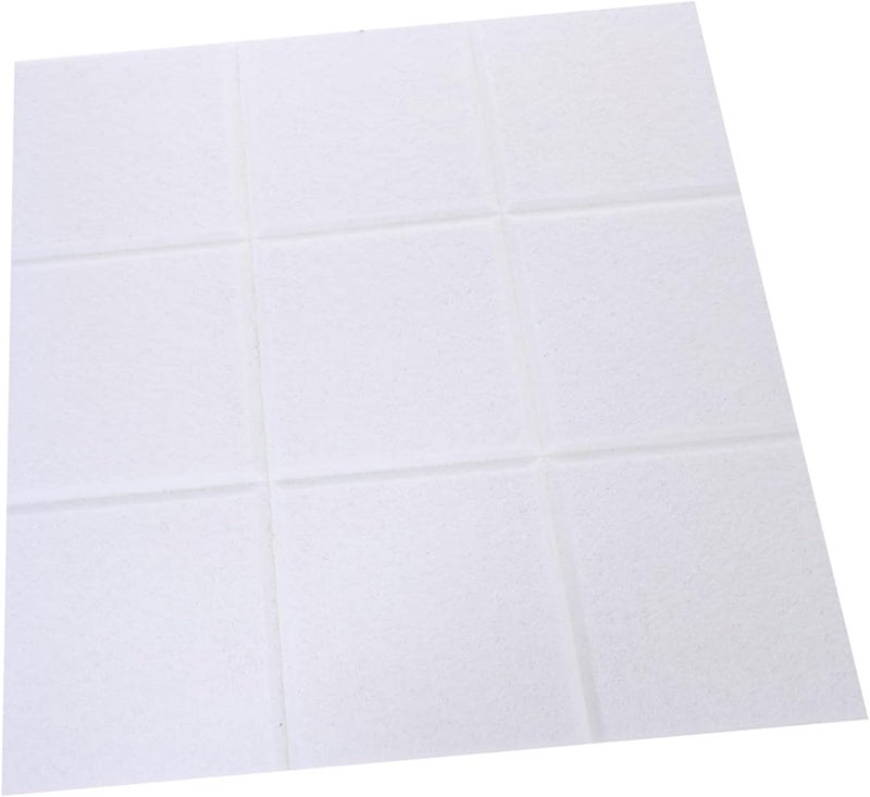 White Felt Bulletin Board For Wall Artwork Reminder Announcements Easy Adhesive Installation Soundproof Corkboard - Image 1
