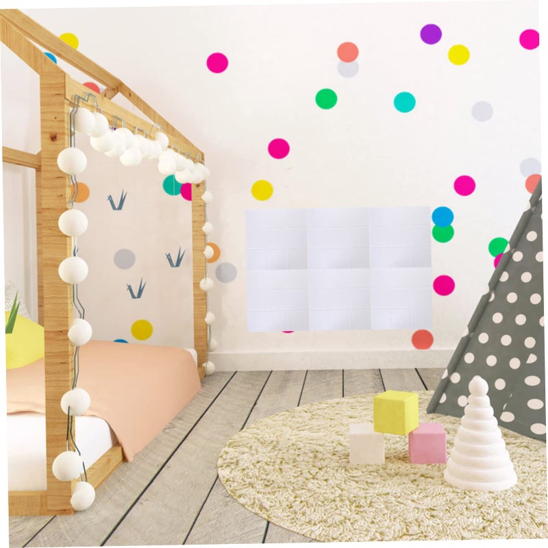 White Felt Bulletin Board For Wall Artwork Reminder Announcements Easy Adhesive Installation Soundproof Corkboard - Image 5