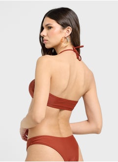 Ginger Ringer Detail Bandeau Bikini & Brief Set  - Image 4