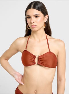 Ginger Ringer Detail Bandeau Bikini & Brief Set  - Image 2