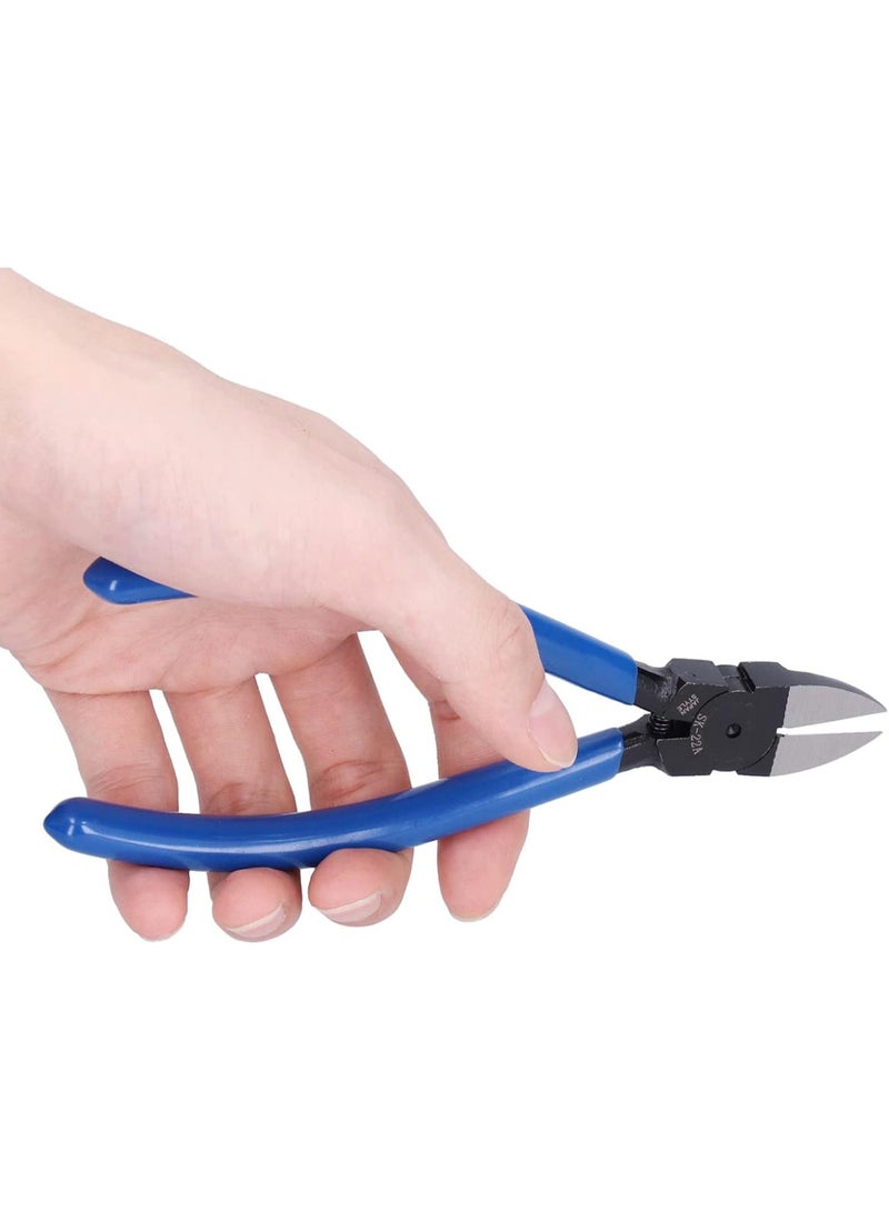 GGOOT 6 Inch Wire Cutting Pliers, Accuracy Electronic Flat Cutters Diagonal Flat Cut Wire Cutting Pliers Professional Cable Soft Cut Pliers Electrician's Hardware Tools for Trimming Circuit Parts - Image 5