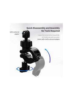 TELESIN TELESIN Action Camera Bike Handlebar Mount Clip for GoPro Hero 9/8/7/6/5 Adjustable Motorcycle Handlebar Mount for OSMO Action/Pocket 2/Pocket/Insta 360  - Image 3
