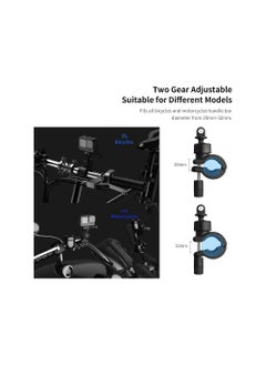 TELESIN TELESIN Action Camera Bike Handlebar Mount Clip for GoPro Hero 9/8/7/6/5 Adjustable Motorcycle Handlebar Mount for OSMO Action/Pocket 2/Pocket/Insta 360  - Image 4