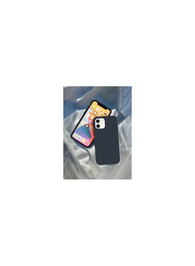 CATANES [for iPhone 12] Silicone Case Shockproof Protective Case Anti Scratch Smooth Case Cover/Dark Grey - Image 1