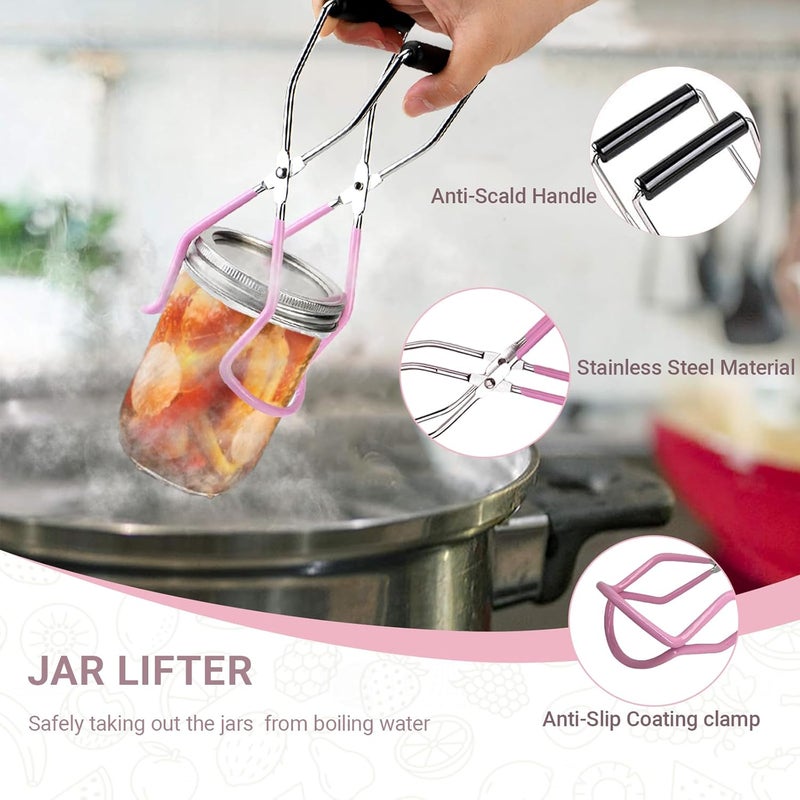 Daiphelim Canning Kit, Canning Supplies Starter Kit, Stainless Steel Canning Set Tools for Beginners, Canning Utensils & Essential for Water Bath & Pressure Canner, Canning Accessories for Pot - Image 4