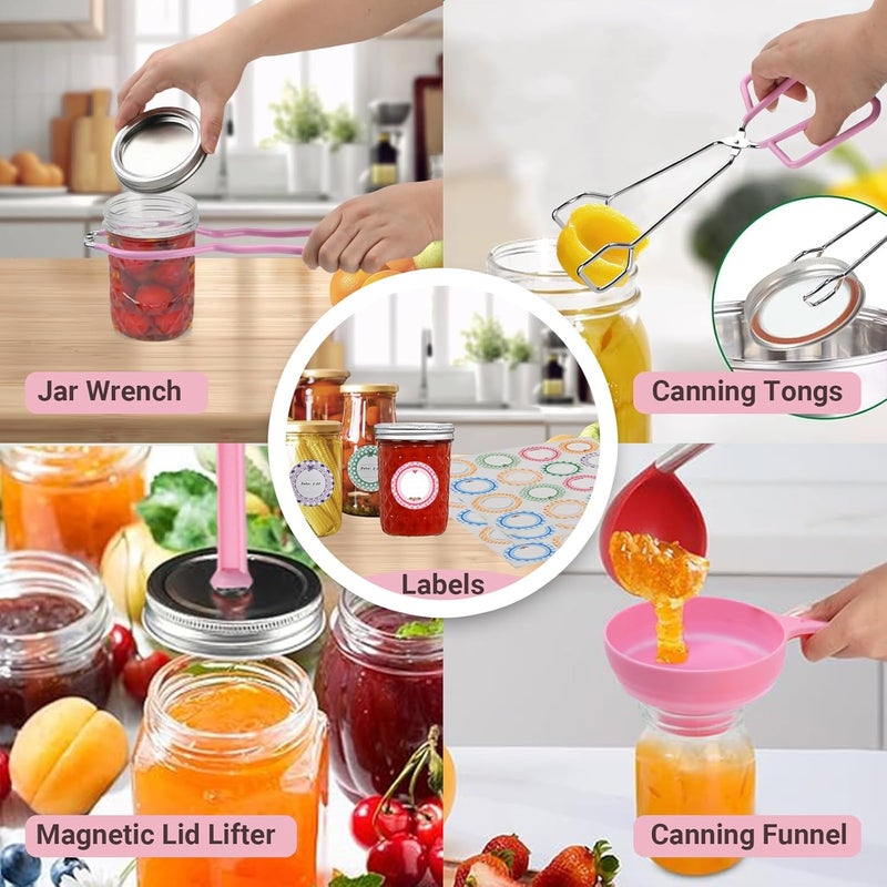 Daiphelim Canning Kit, Canning Supplies Starter Kit, Stainless Steel Canning Set Tools for Beginners, Canning Utensils & Essential for Water Bath & Pressure Canner, Canning Accessories for Pot - Image 5