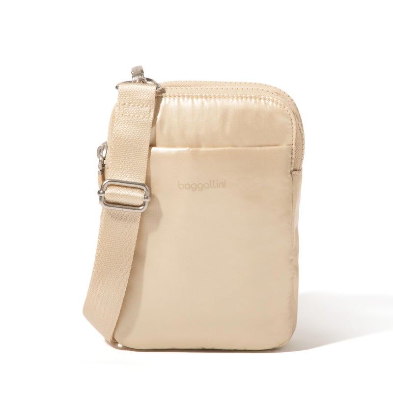Baggallini Modern Take Two RFID Crossbody - 5"x7" Lightweight Small Phone Wallet Crossbody Bag - Nylon Travel Purse - Image 1