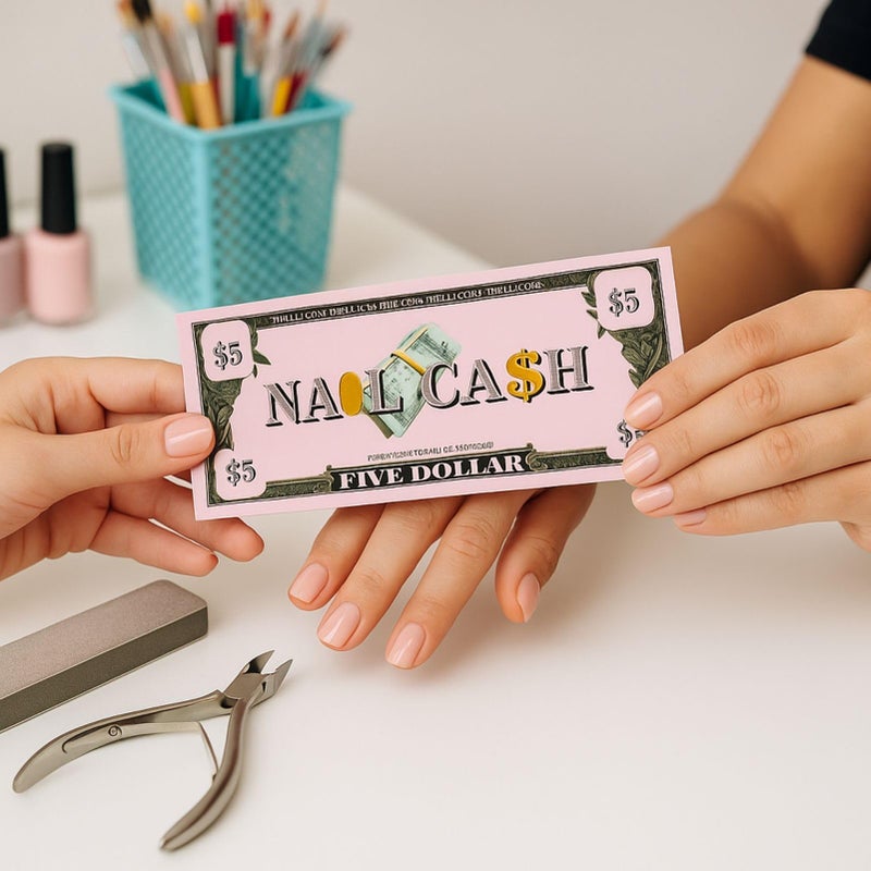 Mocomfor Nail Cash Pink Loyalty Reward Cards for Nail Tech Supplies, Salon Client Gifts & Aftercare, Pedicure Manicure Business Must Haves - 100 Pieces - Image 5