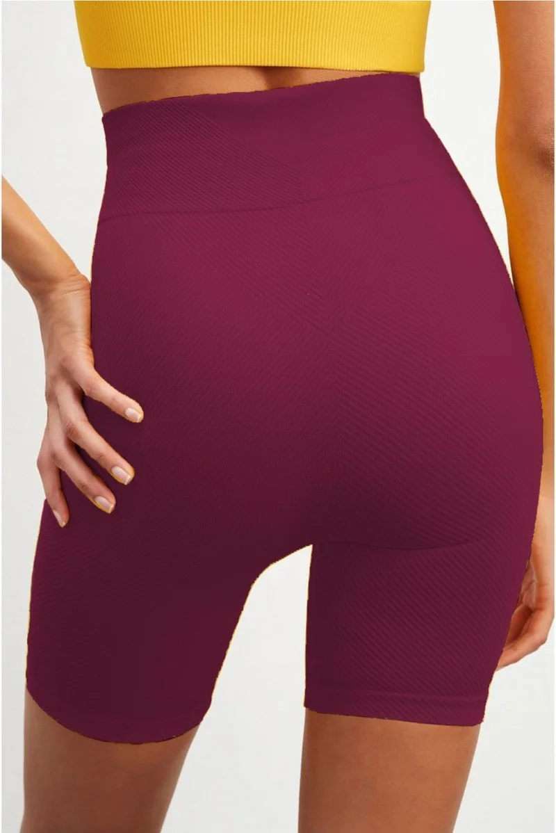 Mistirik Mystirik Knitted Seamless Shorts High Waist Loose Biker Shorts