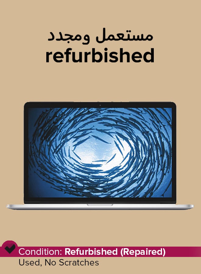 Refurbished - MacBook Pro A1502 (2015) Laptop With 13.3-Inch Display, Core i7 Processor/Dual Core/8GB RAM/256GB SSD/macOS Silver