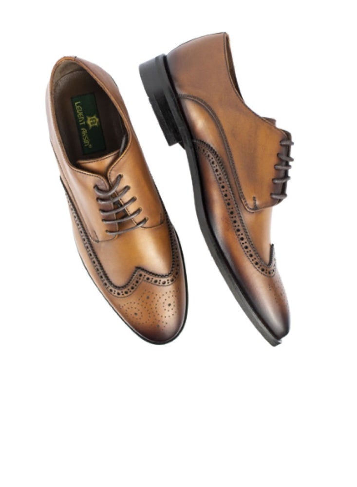 Levent Classic Genuine Leather
 Lace Up Shoes - Image 3