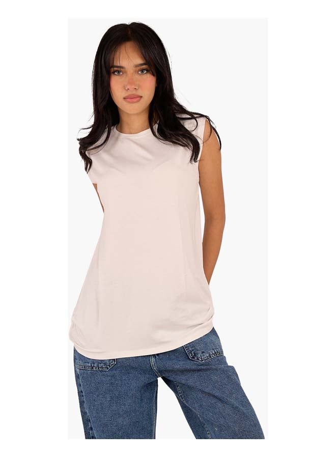 Clue Sleeveless Viscose T-Shirt - Image 1