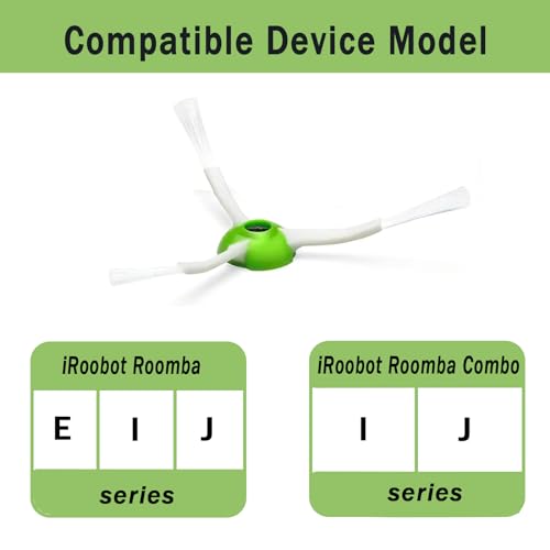 E-HAO 6 Pack Edge-Sweeping Brushes Replacement for iRobot Roomba i & j & e and Roomba Combo i & j Series, Vacuum Accessories Parts for i1+/i2+/i3+/i4+/i5+/i6+/i7+/i8+/j5+/j6+/j7+/j8+/j9+/e5/e6/e7 - Image 2