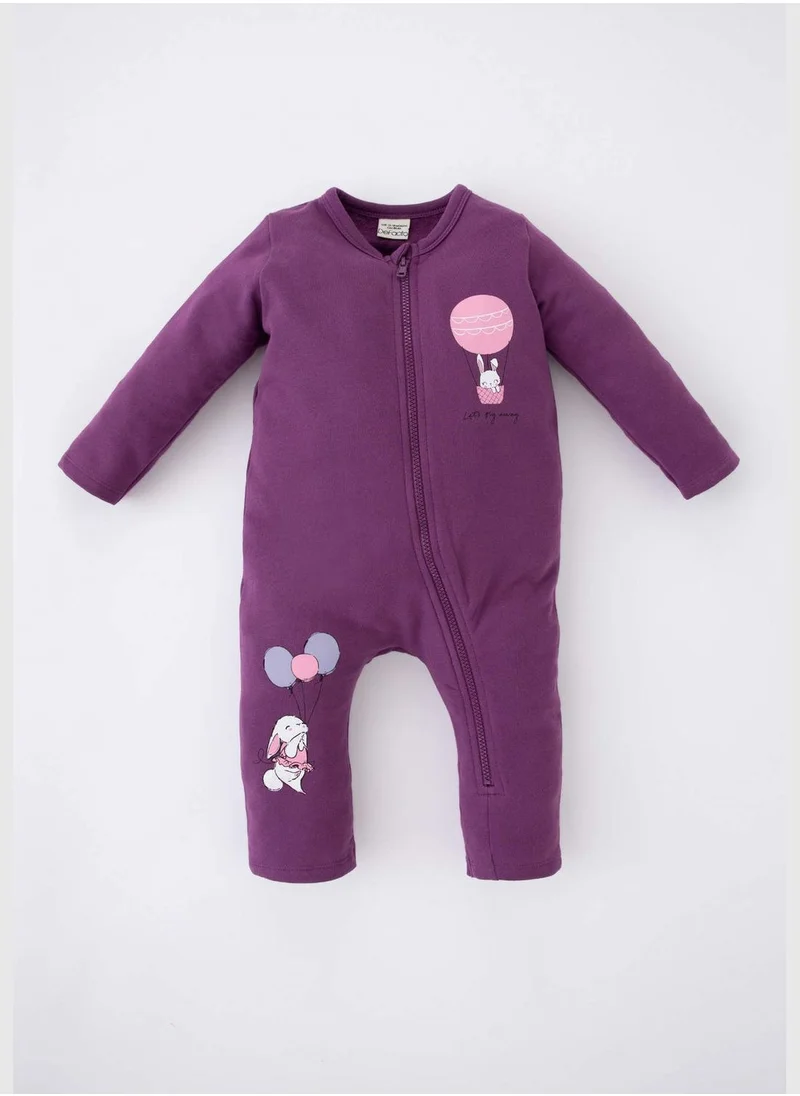 DeFacto BabyGirl Crew Neck Knitted Overalls