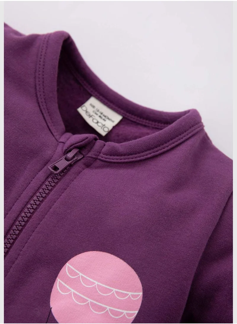 DeFacto BabyGirl Crew Neck Knitted Overalls