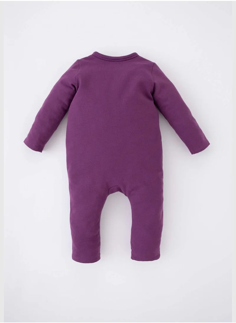 DeFacto BabyGirl Crew Neck Knitted Overalls