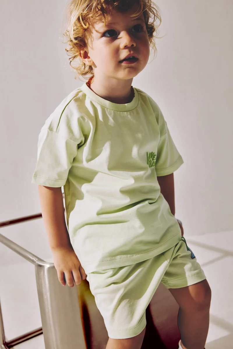 DeFacto Baby Boy 2 piece Oversize Fit Crew Neck Set