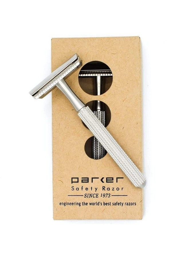 Parker Safety Razor Model 78R 3Piece Closed Comb Safety Razor With 5 Parker Platinum Blades Included (Satin Chrome)  - Image 3