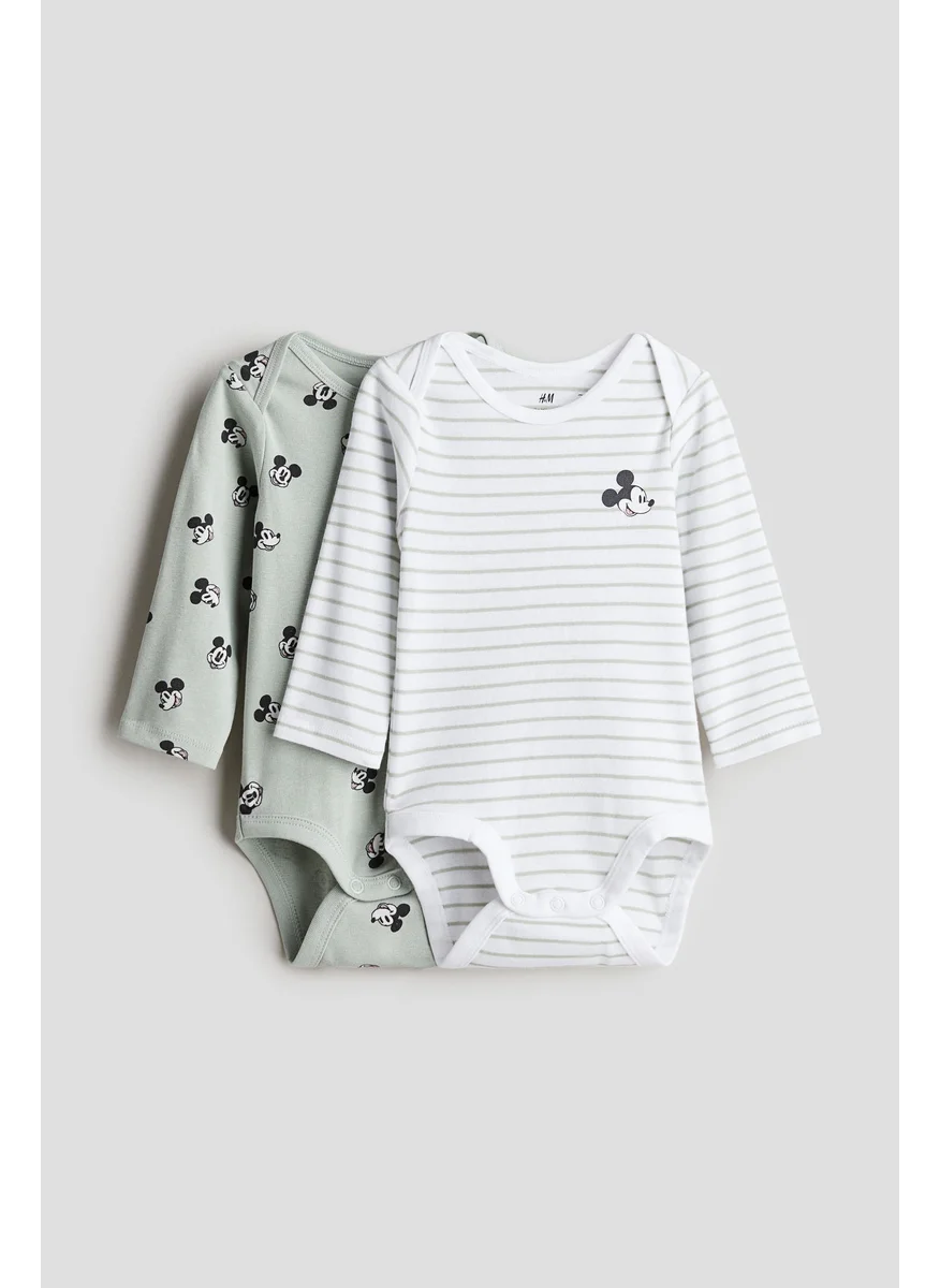 اتش اند ام 2-Pack Long-Sleeved Bodysuits