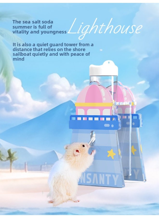 Peet Shangtian Hamster Supplies Toy Golden Bear Escape House Suit Small Pet Special Landscape Living Supplies-Color:Coast Party Surfboard Slide 18*8*4.5cm  - Image 3