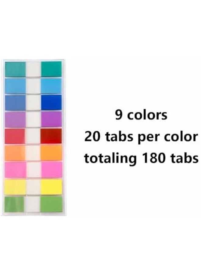 علامات الصفحات اللاصقة القابلة للكتابة المنبثقة 9 ألوان للكتب والملفات ومقسمات الدفاتر - Image 5