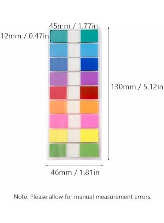 علامات الصفحات اللاصقة القابلة للكتابة المنبثقة 9 ألوان للكتب والملفات ومقسمات الدفاتر - Image 3