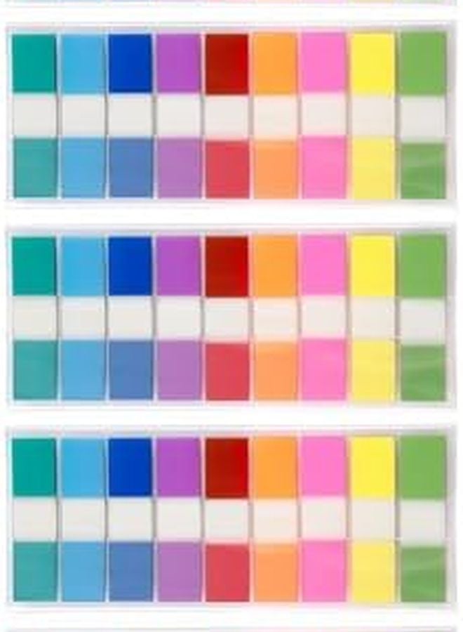 علامات الصفحات اللاصقة القابلة للكتابة المنبثقة 9 ألوان للكتب والملفات ومقسمات الدفاتر - Image 1