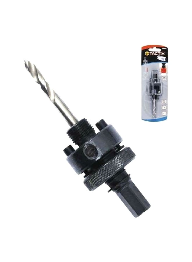 Tactix Hex Hole Saw Arbor Drill Bit Silver and Black 32-203 mm 440311 
