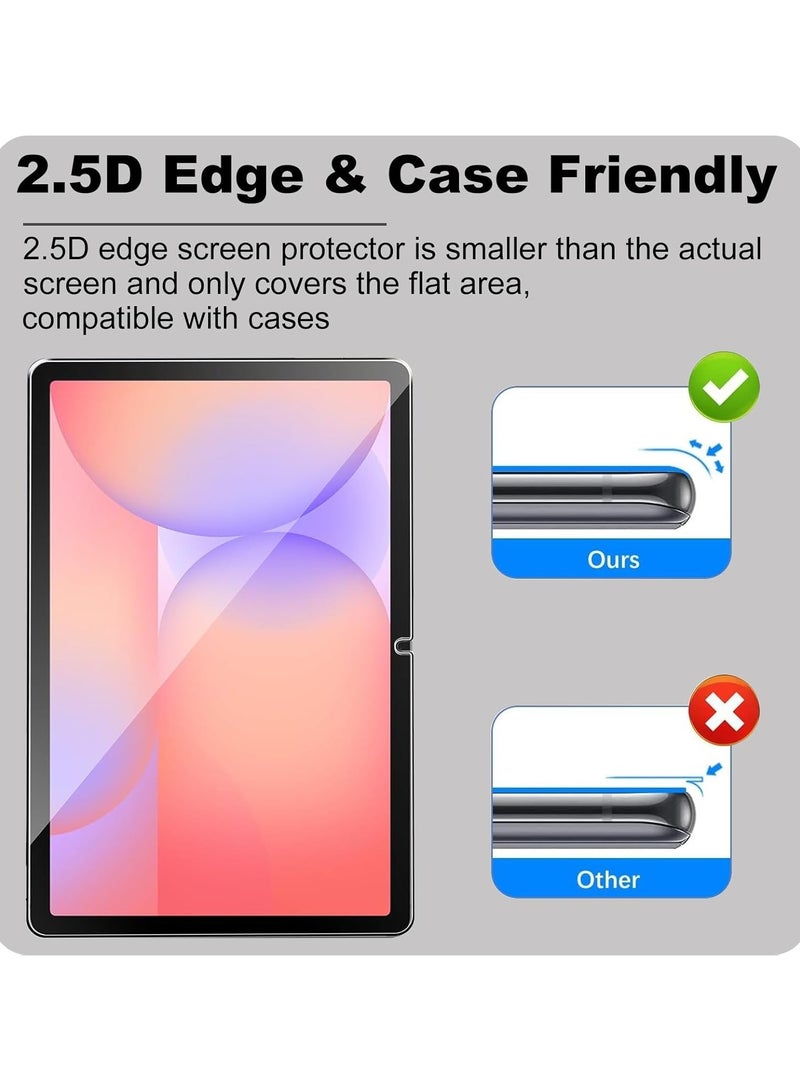 【2-Pack】 Screen Protector Compatible with Samsung Galaxy Tab S10 Lite 10.9-inch 2025 Tempered Glass Film, 9H Hardness Scratch-Resistant Protector, Ultra-Clear Bubble-Free - Image 3