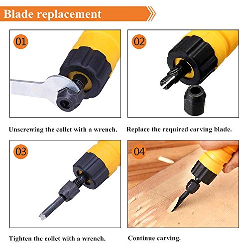 YUCHENGTECH Electric Wood Chisel Carving Tool - Image 5