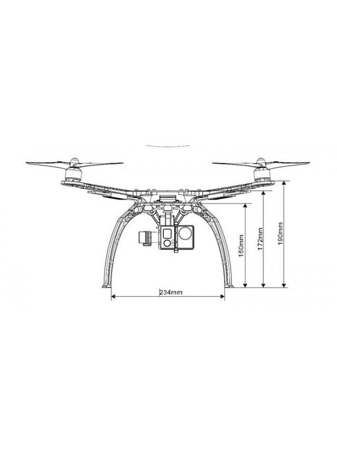 REES52 REES52 S500 Multi Rotor Air PCB Frame with High Landing Gear for FPV Quad-Copter - Image 2