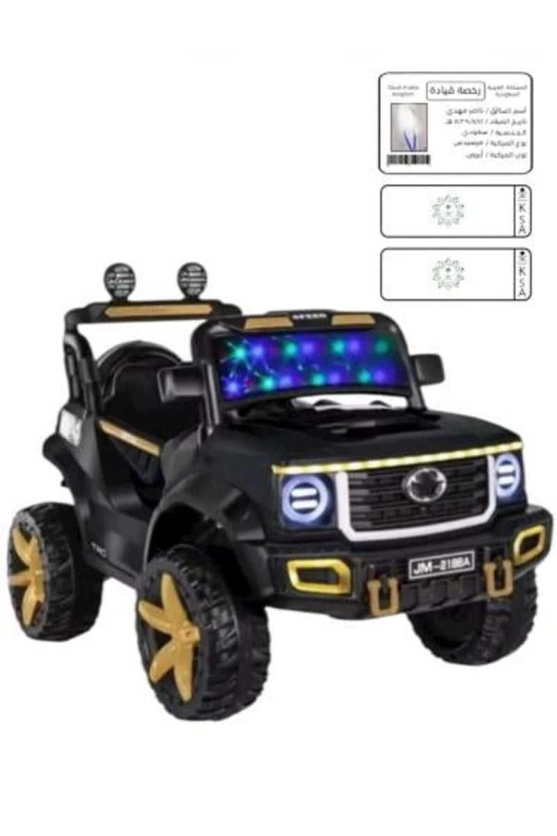 Black Jeep Car for Kids - Image 1