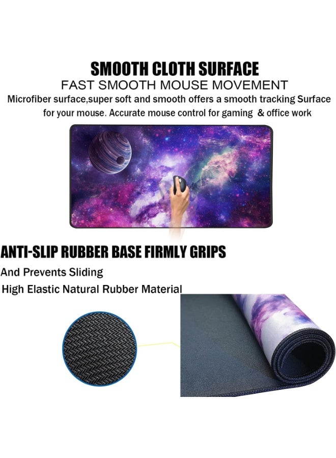 Large Extended Gaming Mouse Pad, Long Mouse Pad, Extra-Large Stitched-Edge Mouse Pad, Xxl Non-Slip Computer Keyboard Mat – Suitable For Gaming, Desktop, Office, And Home Use - Image 5