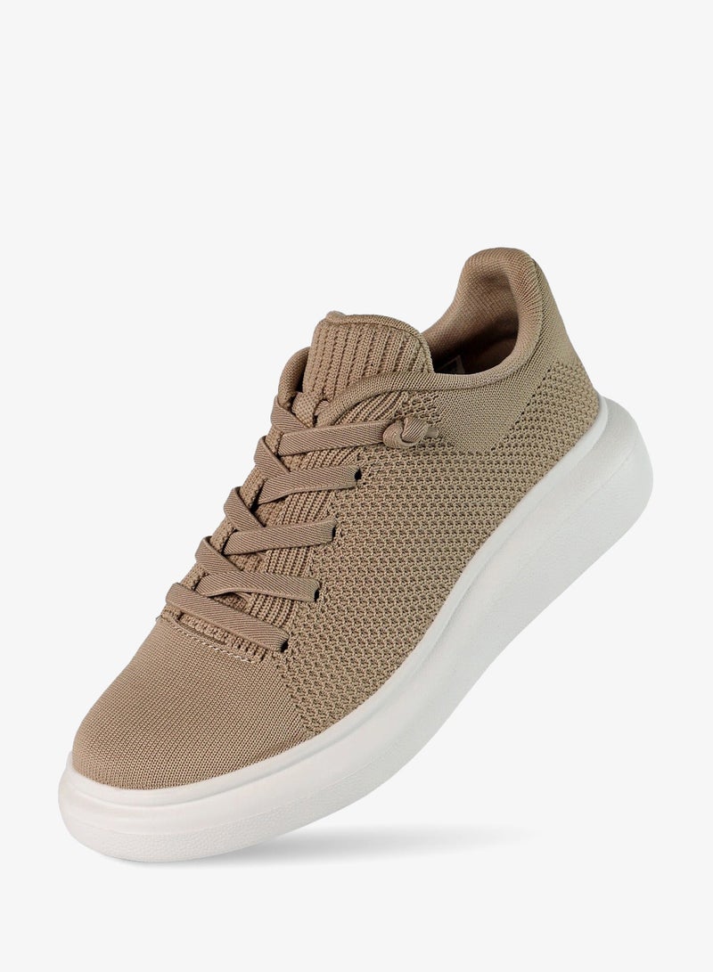 DUOZOULU CO Classic Wool Platform Sneaker - Image 2